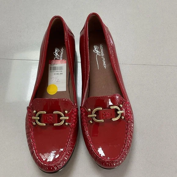 Donald J. Pliner | Shoes | Donald Pilner Red Loafers With  display picture 1